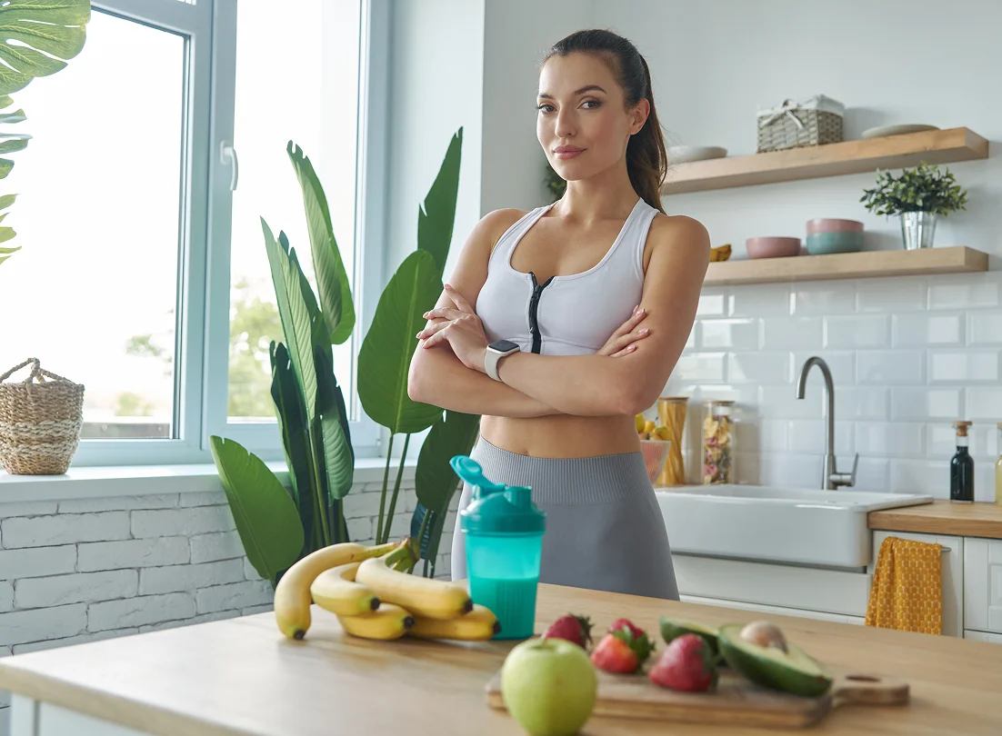 Mom holding baby in arms at home
